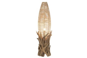 NATURAL TEAK FLOOR LAMP