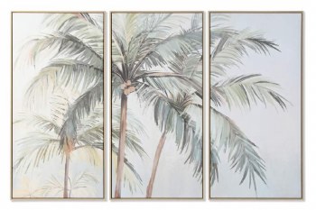 CANVAS PALMS WALL ART-SET OF 3