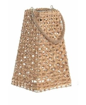 WOVEN NATURAL LANTERN-LARGE