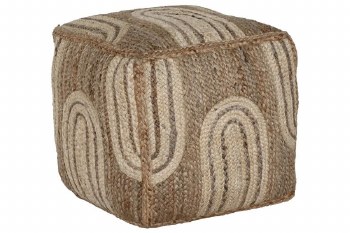 NATURAL JUTE OTTOMAN