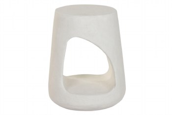 WHITE RESIN ACCENT TABLE