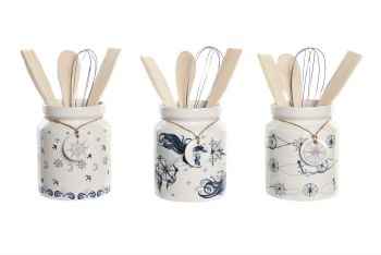 UTENSIL HOLDER-SET OF 5