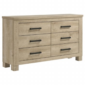 OAKGLEN 6-DRAWER DRESSER