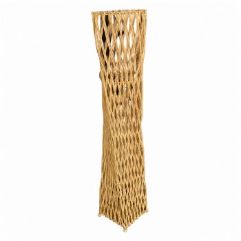 RATTAN TWIST FLOOR LAMP-NATURAL
