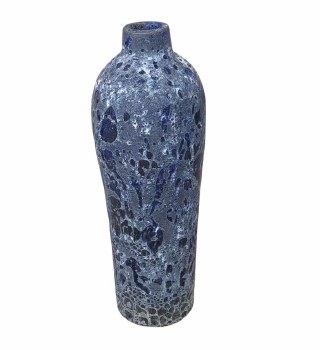GLAZED VASE-BLUE-GREY