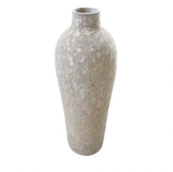 WHITE GLAZED VASE
