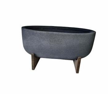 POLYSTONE BOAT PLANTER-SMALL
