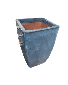 TURQUOISE GLAZED VASE-SMALL