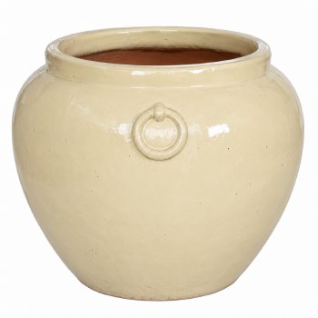 CREAM PLANTER W/RINGS