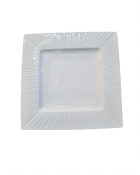 MIKASA WHITE SQUARE DINNER PLATE