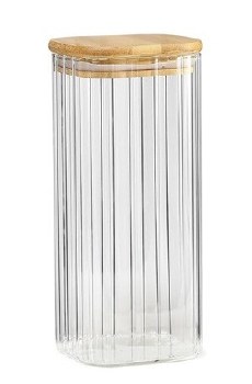 CANNISTER W/BAMBOO LID-LARGE