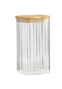 CANNISTER W/BAMBOO LID-MEDIUM