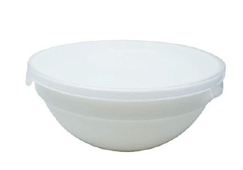 GLASS BOWL W/LID