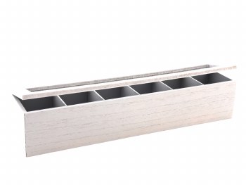 TEAK BOX WOOD- 6 SLOT
