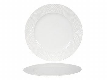 WHITE DIAMOND DINNER PLATE