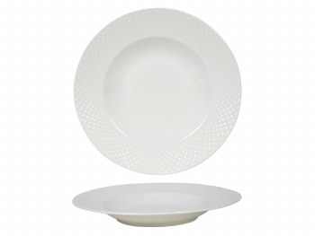 WHITE DIAMOND SOUP PLATE
