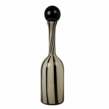 TALL DECORATIVE BOTTLE W/LID