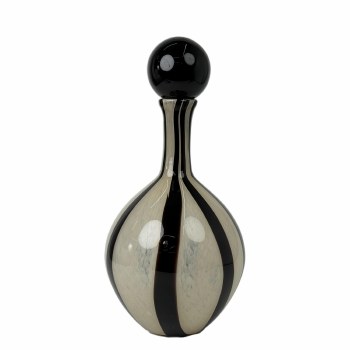 FAT DECORATIVE BOTTLE W/LID