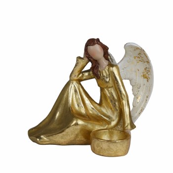 SITTING ANGEL CANDLE HOLDER