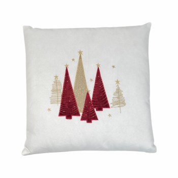 CUSHION W/TREE CLUSTER