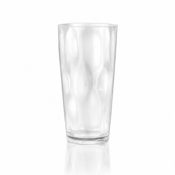 TUMBLER GLASS W/ICE BLOCK DESIGN