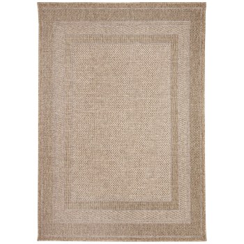 NATURAL BORDER AREA RUG-5'3" X 7'3"