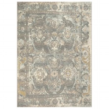 KASHAN AREA RUG-GREY 4FT X 7FT