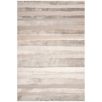 STRIPE NATURAL & BROWN  AREA RUG-7'10" X 9'10"