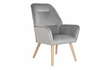 SWIVEL ARMCHAIR- LT GRY