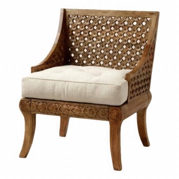 REGENCY ARMCHAIR-BROWN