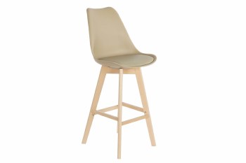 BEECH BARSTOOL-BEIGE