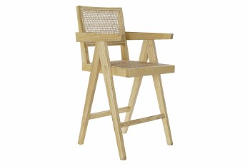 ELM RATTAN BARSTOOL-NATURAL