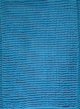 CHENILLE BATHMAT-TURQUOISE-LARGE