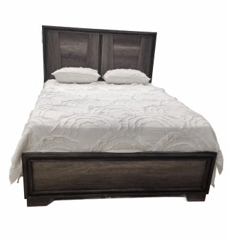 JANINE KING BED-GREY