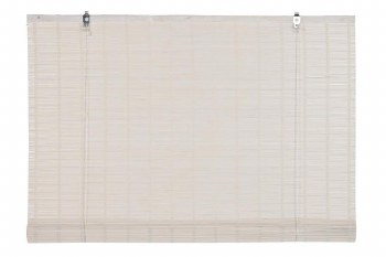 WHITE BAMBOO ROLLER BLIND- 3FTX 6FT