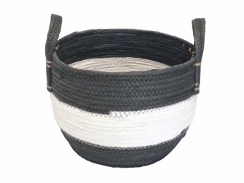 BASKET BLACK & WHITE-MEDIUM