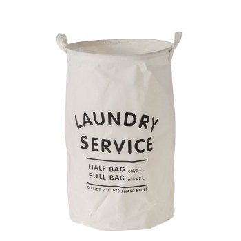 COTTON LAUNDRY BASKET- ROUND