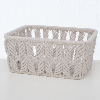 RADOH CREAM COTTON BASKET-MEDIUM