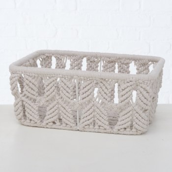 RADOH CREAM COTTON BASKET-SMALL