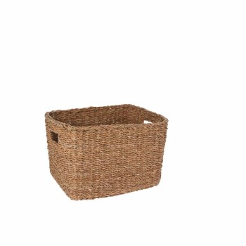 WOVEN RECTANGLE BASKET - SMALL