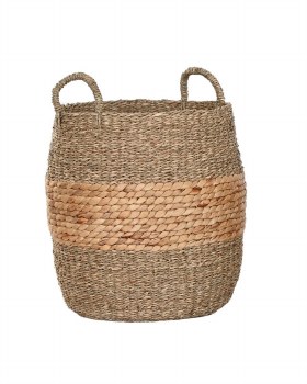 SEAGRASS & ROPE BASKET-LARGE