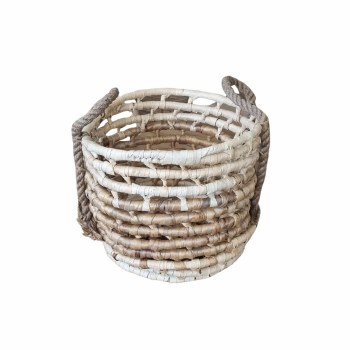ROUND SEAGRASS BASKET-SMALL