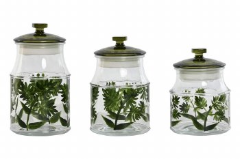 BOTANICAL CANNISTER SET 3PC