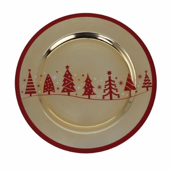 TREES CHARGER-GLD/RED