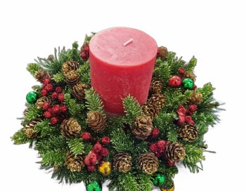 PINE BERRY CANDLE HOLDER