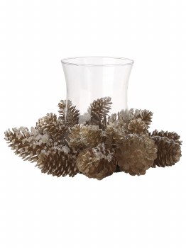 PINECONE CANDLE HOLDER