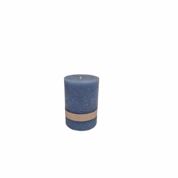 BLUE PILLAR CANDLE-MEDIUM