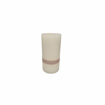 OFF WHITE PILLAR CANDLE-LARGE