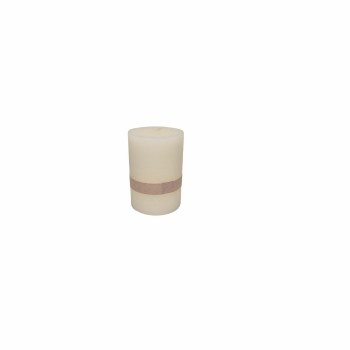 OFF WHITE PILLAR CANDLE- MEDIUM
