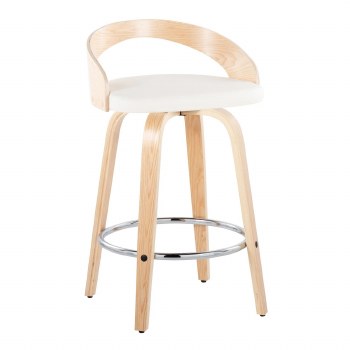 CARSON COUNTER STOOL-NATURAL /WHITE